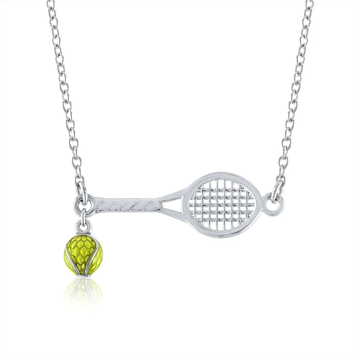 Tennis Racquet with 5mm Enamel Tennis Ball