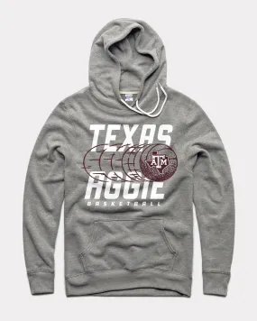 Texas A&M Trailing Basketball Vintage Grey Hoodie