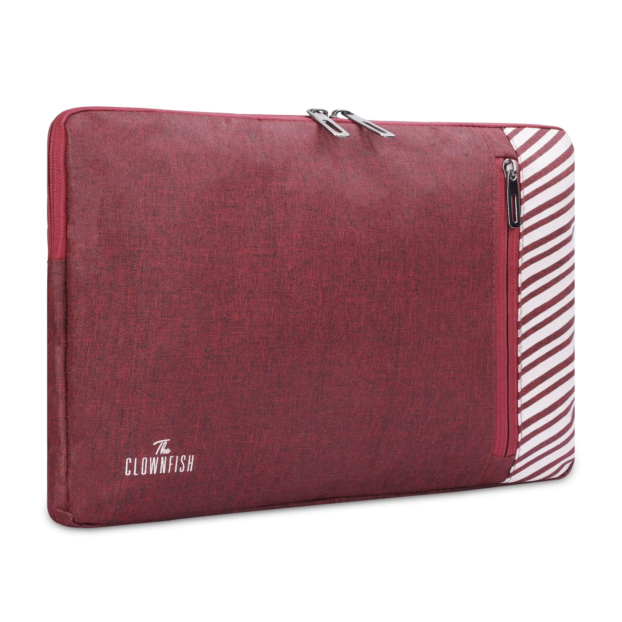 The Clownfish Algo Polyester Unisex 15.6 inch Laptop Sleeve Tablet Case (Maroon)