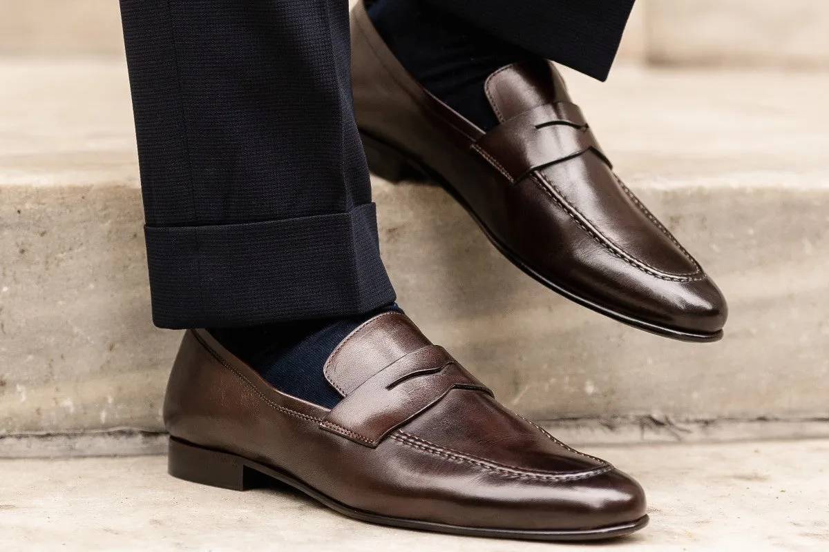 The Edward Penny Loafer - Dark Brown Chocolate