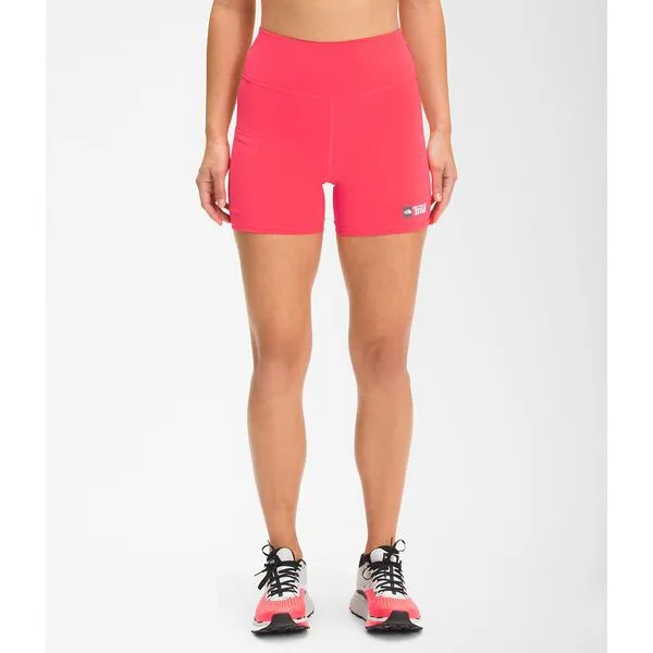 The North Face Movmynt 5" Tight Shorts (Women's) Brilliant Coral