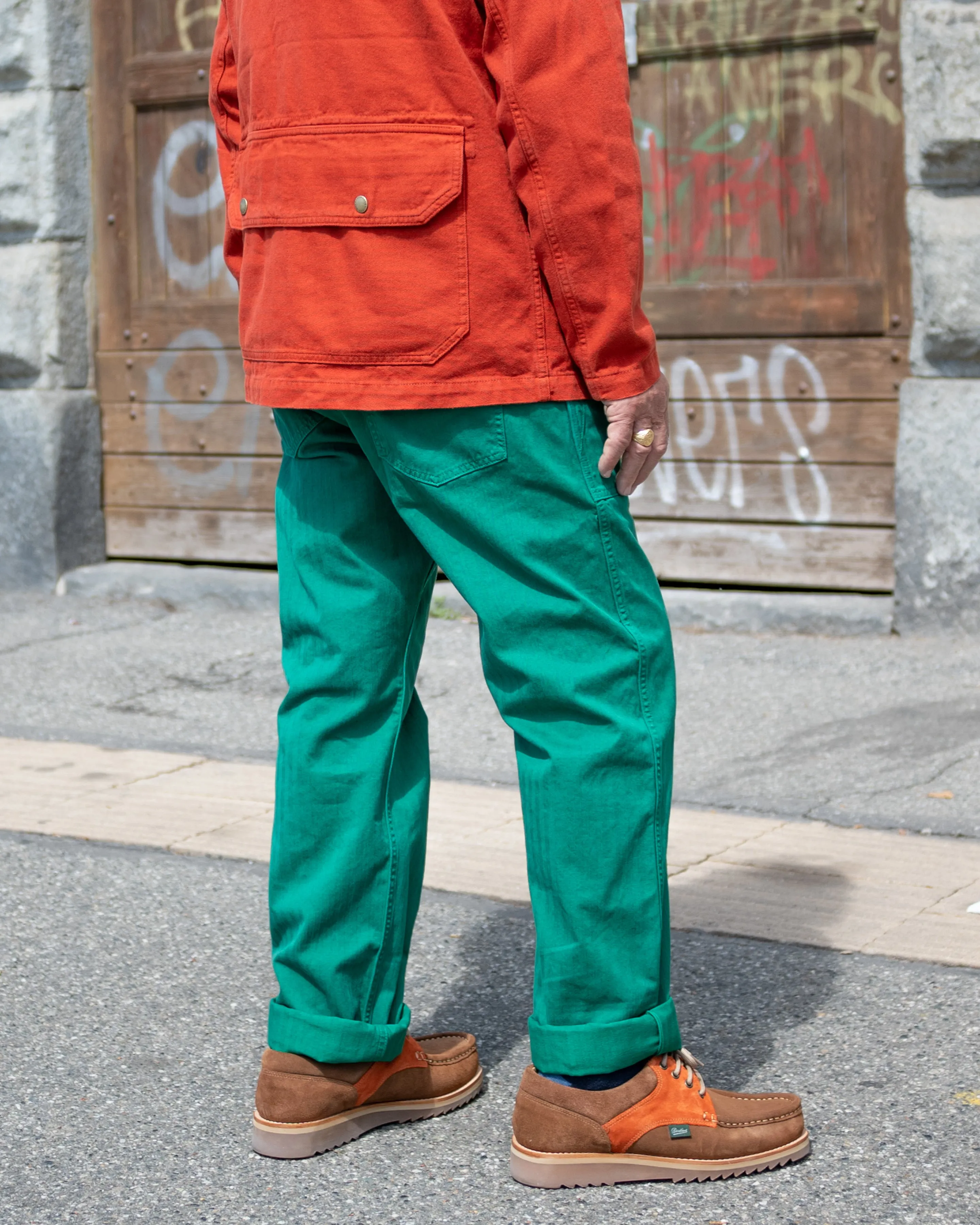 THE QUARTERMASTER Fatigue Trouser In Forest Green