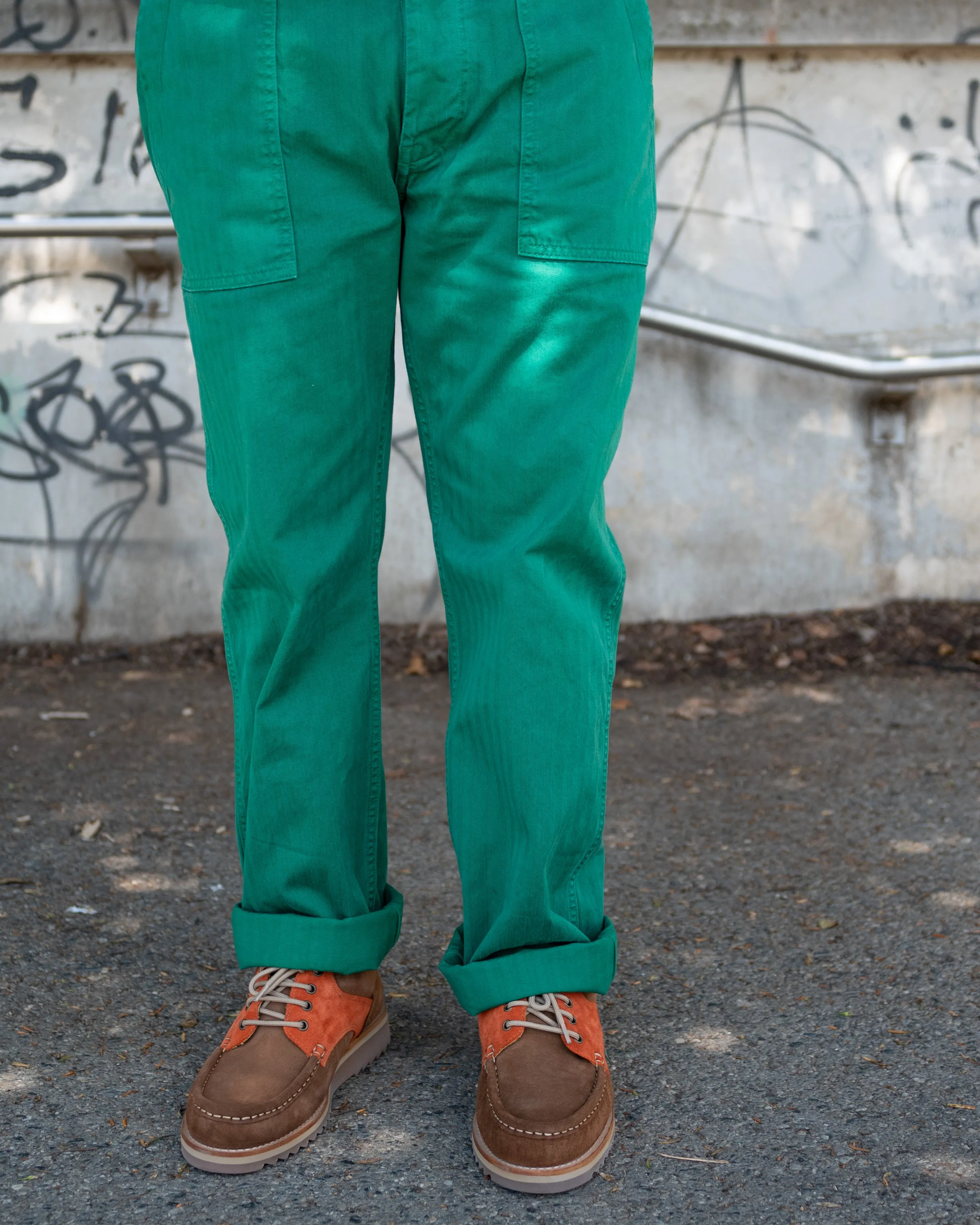 THE QUARTERMASTER Fatigue Trouser In Forest Green