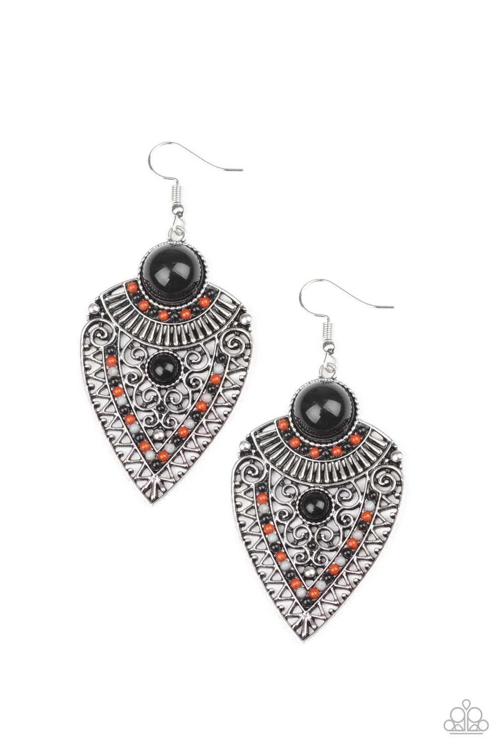 Tribal Territory Black-Earrings