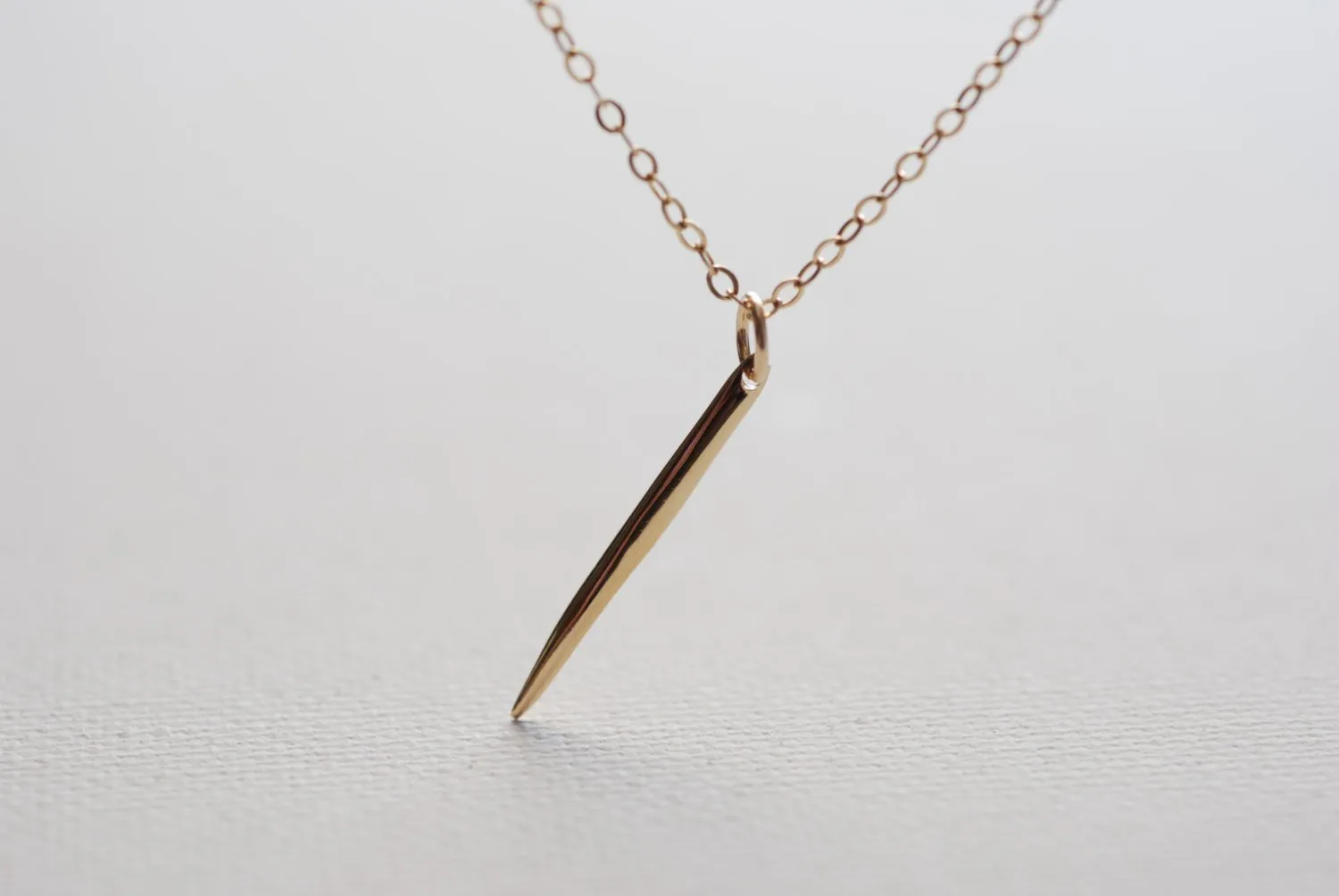 Wholesale Gold Dagger Spear Needle Necklace, 24k gold Dagger Spear Needle,Gold Spike Necklace,Gold Spear Necklace,Minimalist Dagger Spear Spike