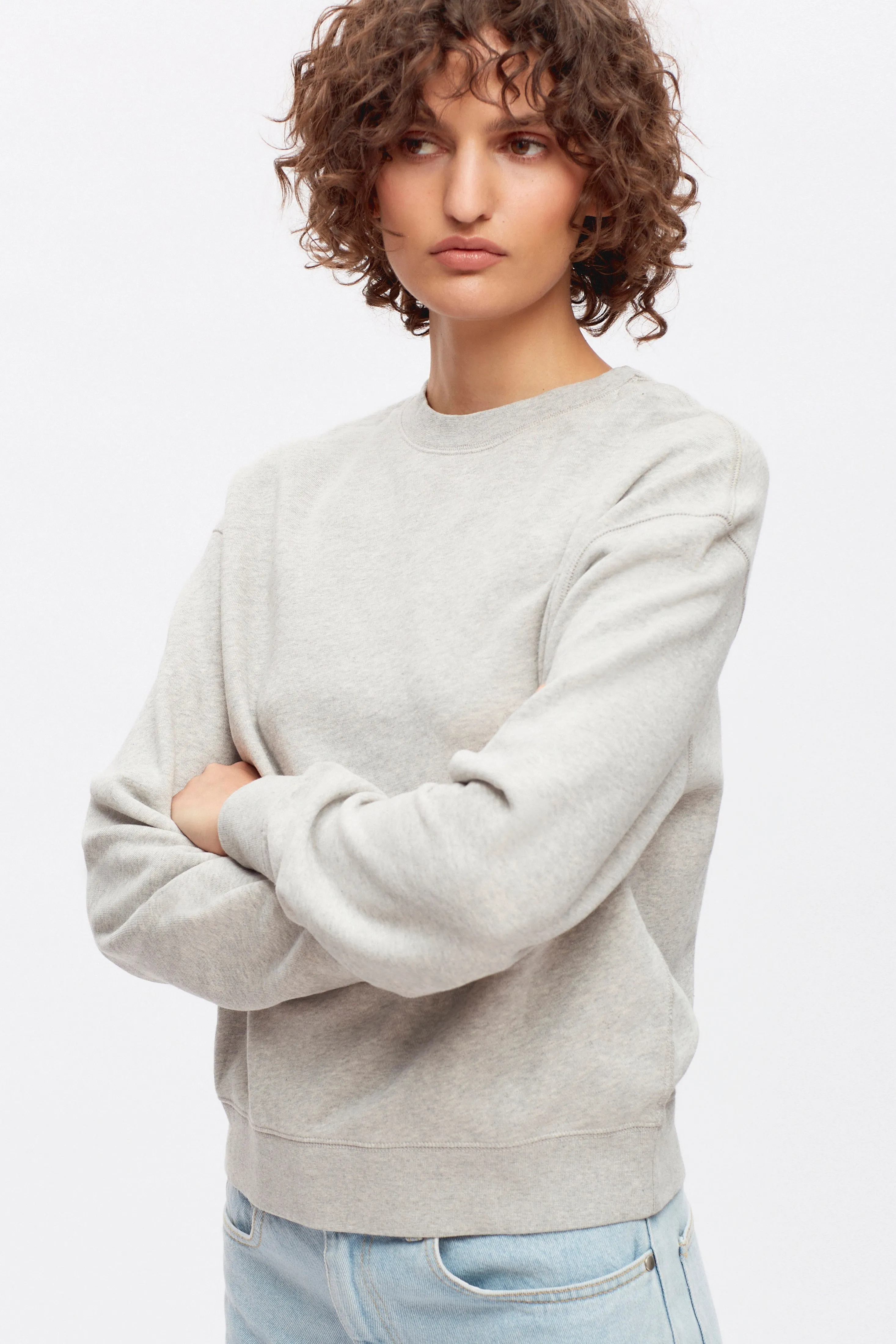 Women's Essential Sweatshirt in Heather Grey