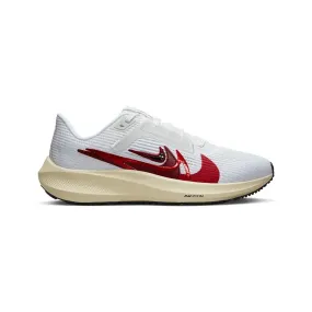 Women's Nike Pegasus 40 Premium, White/Multi-Color/Photon Dust, 9.5 B Medium