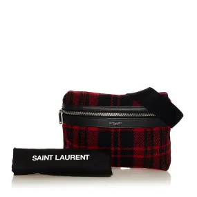 Yves Saint Laurent Belt Bag Red Wool