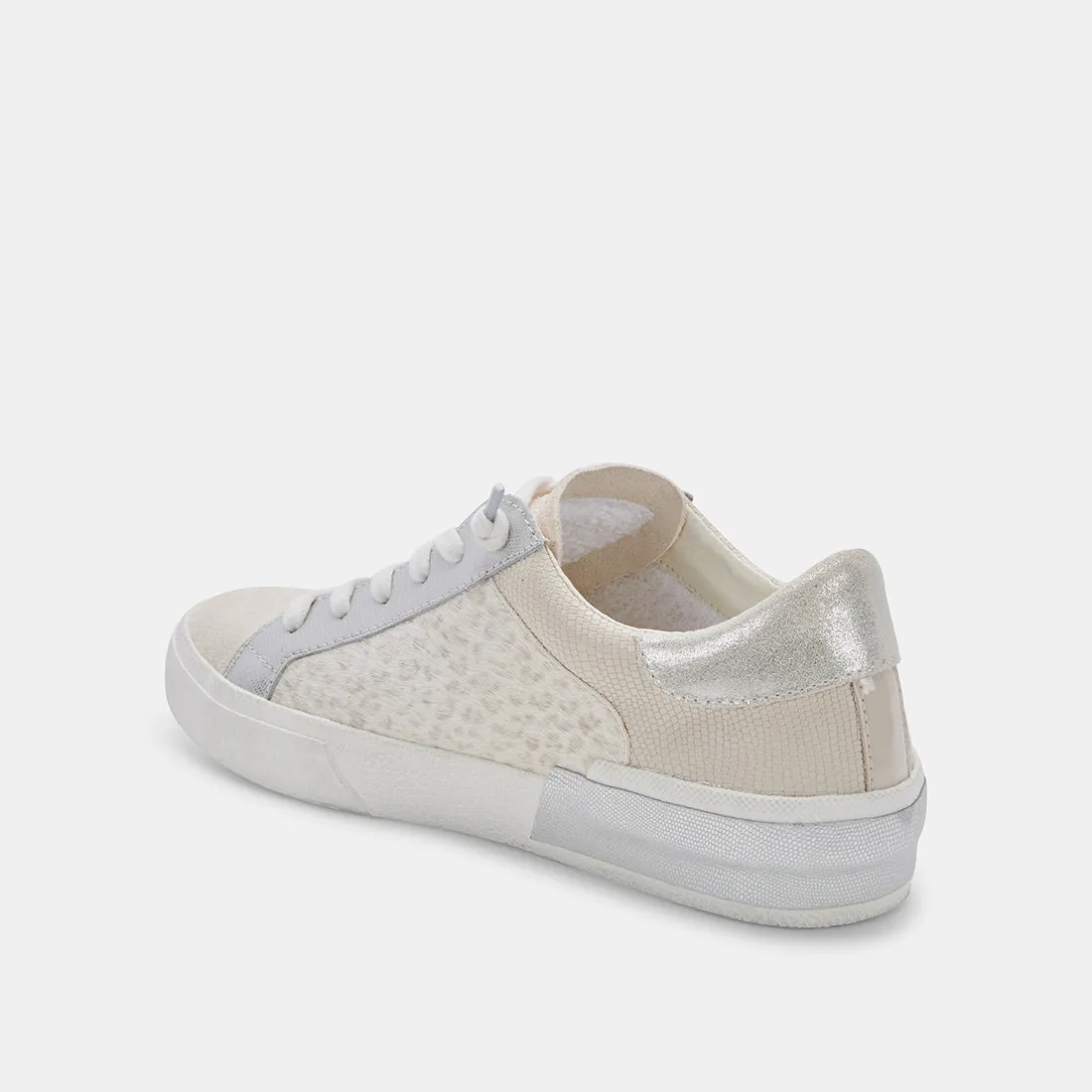 ZINA SNEAKERS CREAM LEOPARD PRINT SUEDE