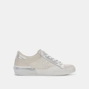 ZINA SNEAKERS CREAM LEOPARD PRINT SUEDE