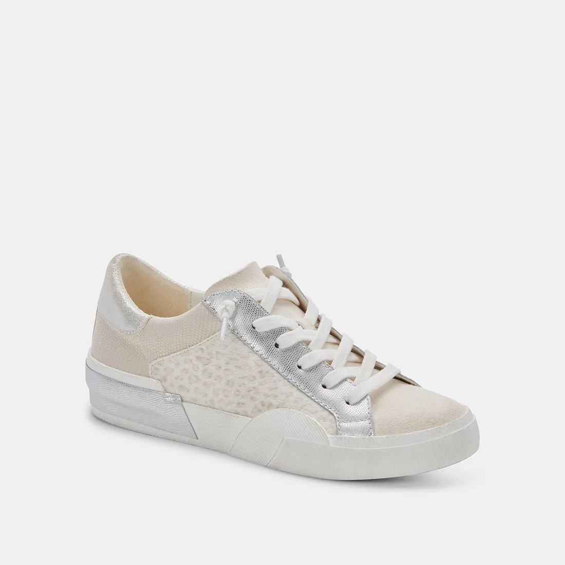 ZINA SNEAKERS CREAM LEOPARD PRINT SUEDE