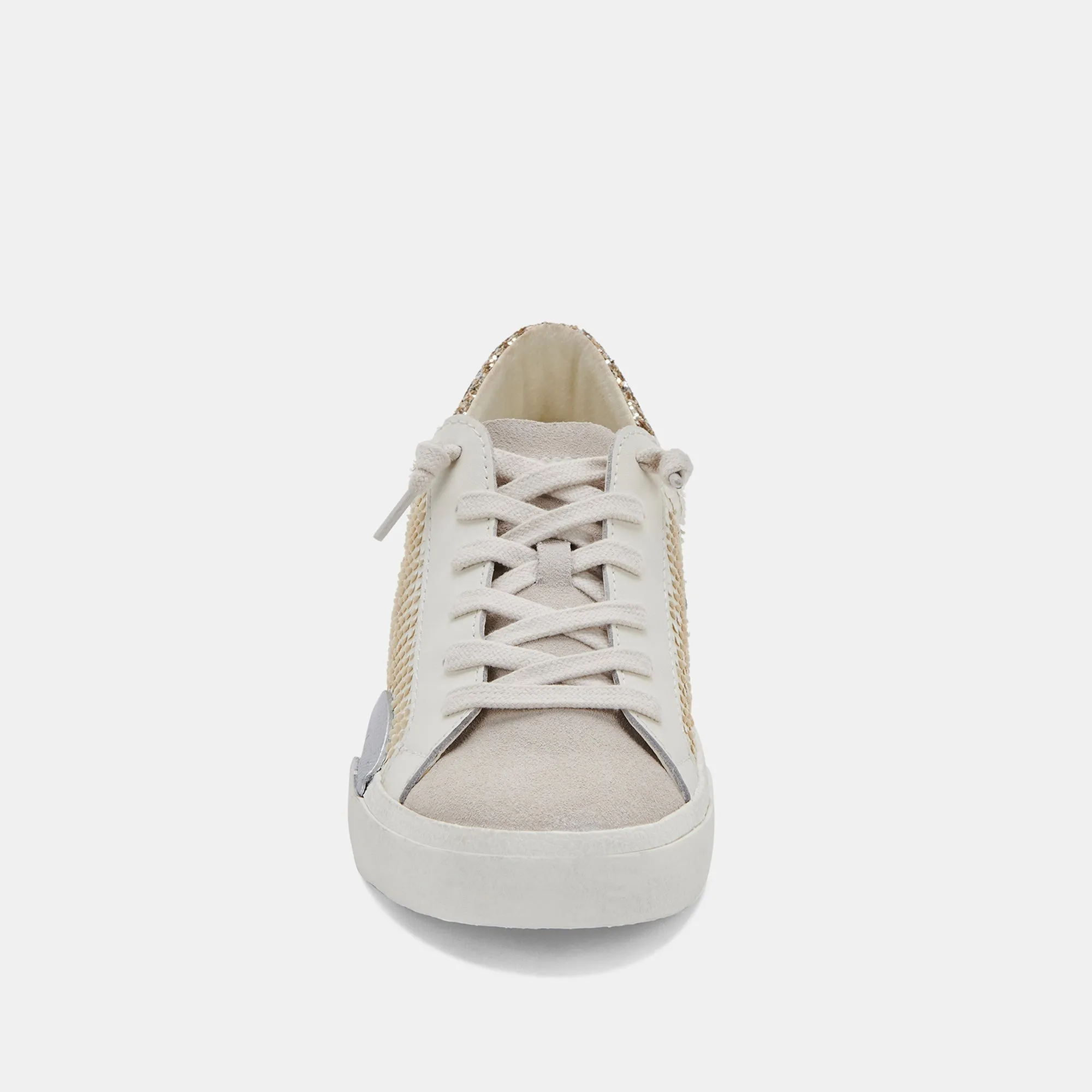 ZINA SNEAKERS OFF WHITE EMBOSSED LEATHER