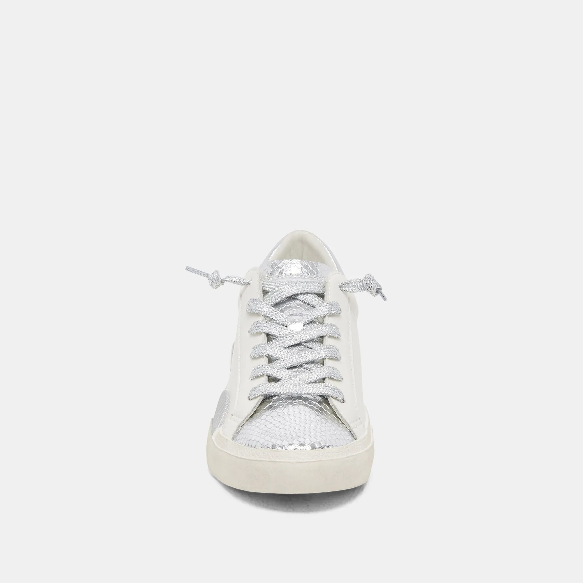 ZINA SNEAKERS WHITE SILVER LEATHER