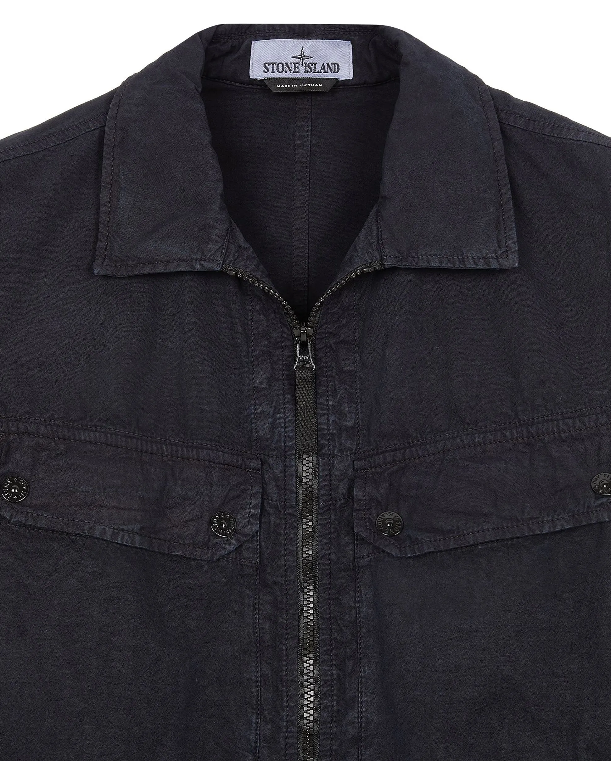 ZIP OVERSHIRT V0120 / NAVY